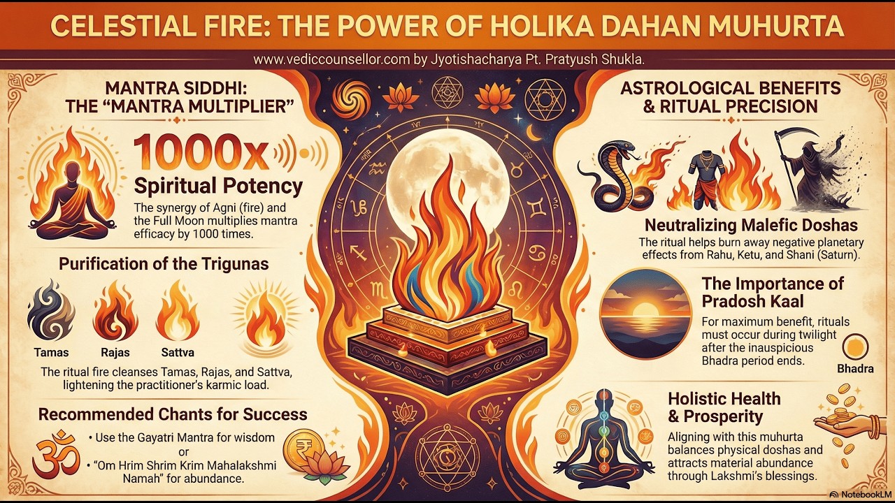 🔥|| Holika Dahan Muhurta Secrets | Best Time for Mantra Siddhi & Powerful Astrological Benefits! ||