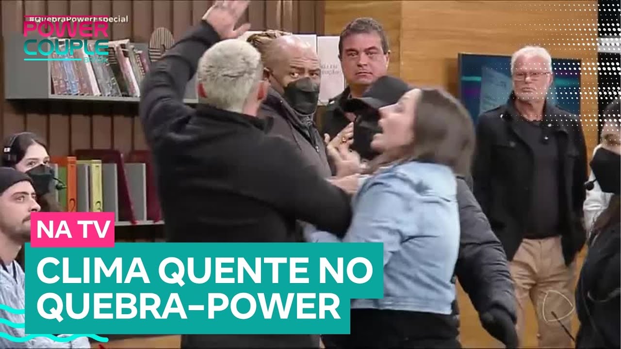 Dhomini e Radamés precisam ser contidos por seguranças | Power Couple