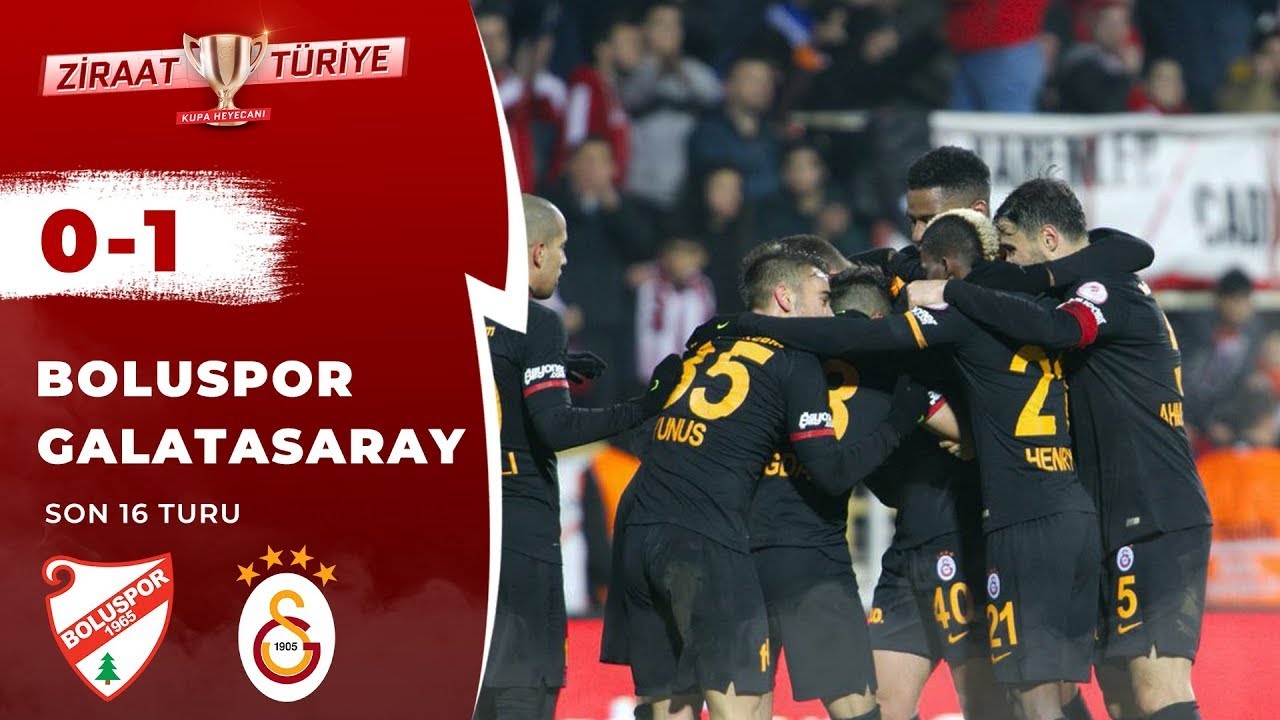 Boluspor 0-1 Galatasaray Maç Özeti (Ziraat Türkiye Kupası Son 16 Turu) 22.01.2019