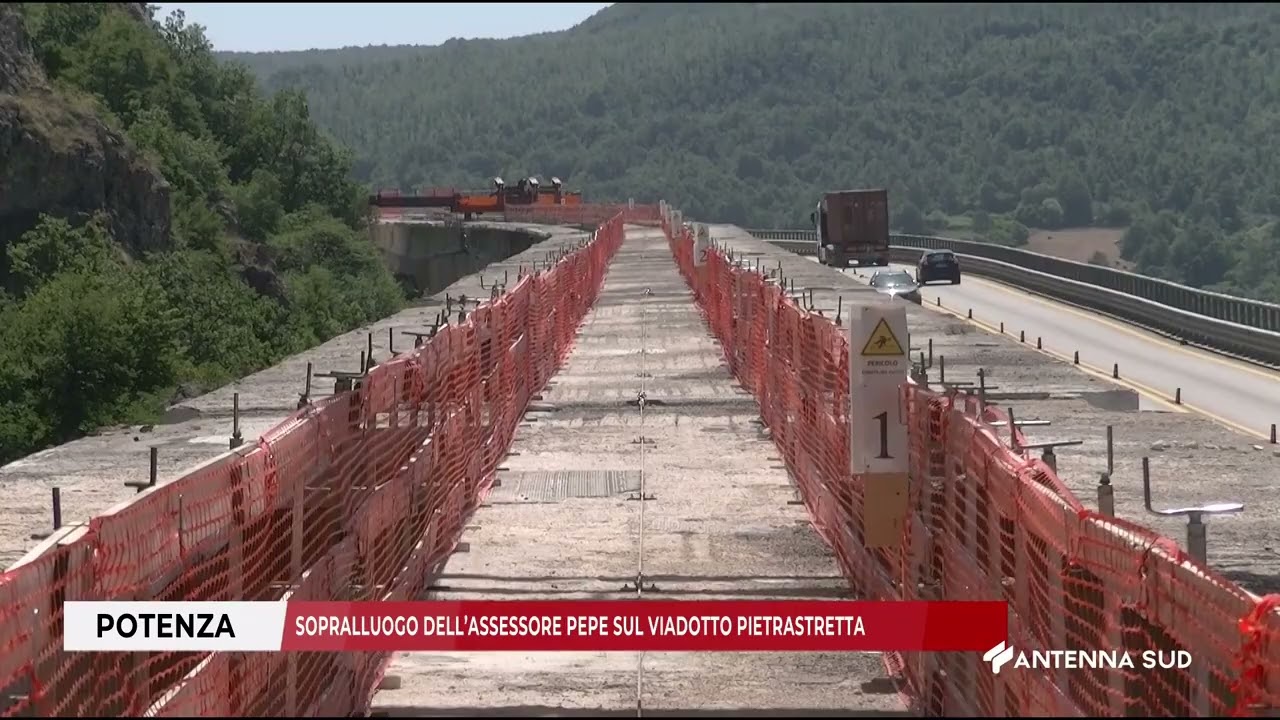 26 GIUGNO 2025   POTENZA  SOPRALLUOGO DELL’ASSESSORE PEPE SUL VIADOTTO PIETRASTRETTA