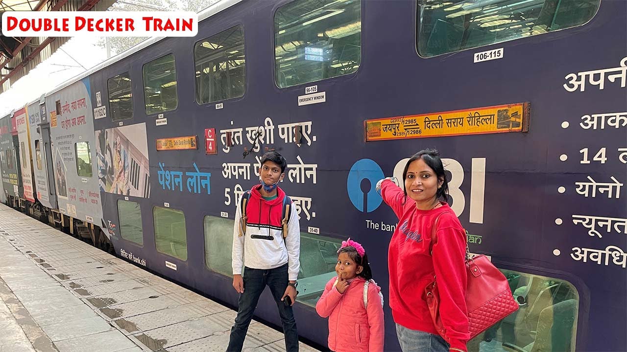 Double Decker Express Train || Full Journey vlog || Delhi to Jaipur