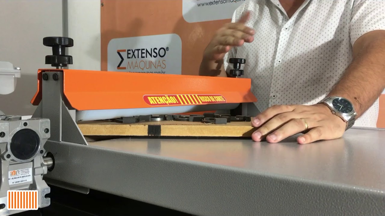 REGULAGEM MÁQUINA DE CORTE E VINCO ELÉTRICA - Extenso Máquinas