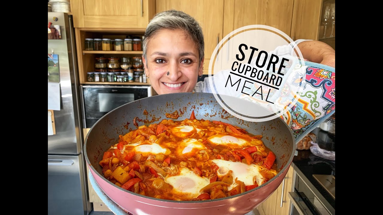 Delicious chickpeas, peppers and potato shakshuka | Cook with me | #withme  | Food with Chetna