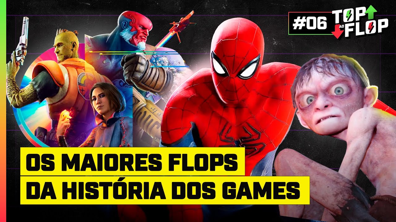 Os MAIORES FRACASSOS da HIST&Oacute;RIA DOS GAMES - TOP AO FLOP #06