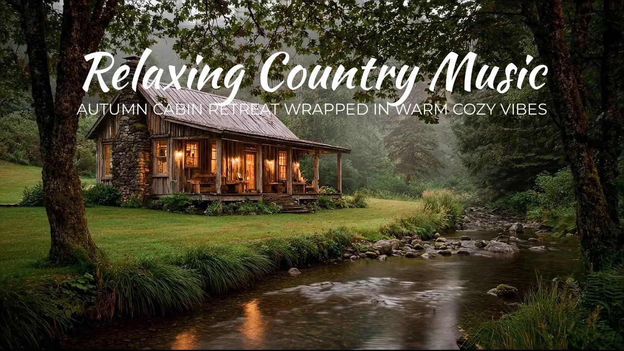 Relaxing Country Music | Autumn Cabin Retreat Wrapped in Warm Cozy Vibes