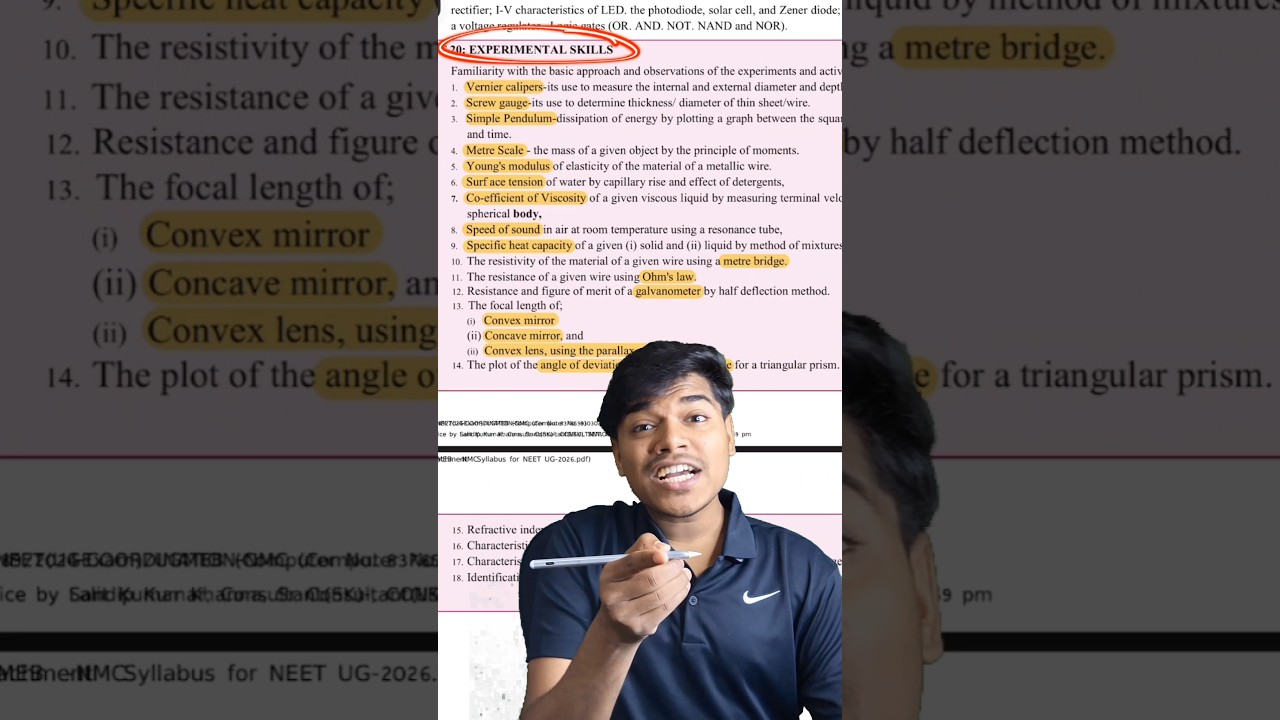 New Official NEET 2026 Syllabus | Updates in NEET 2026 Syllabus #neet2026