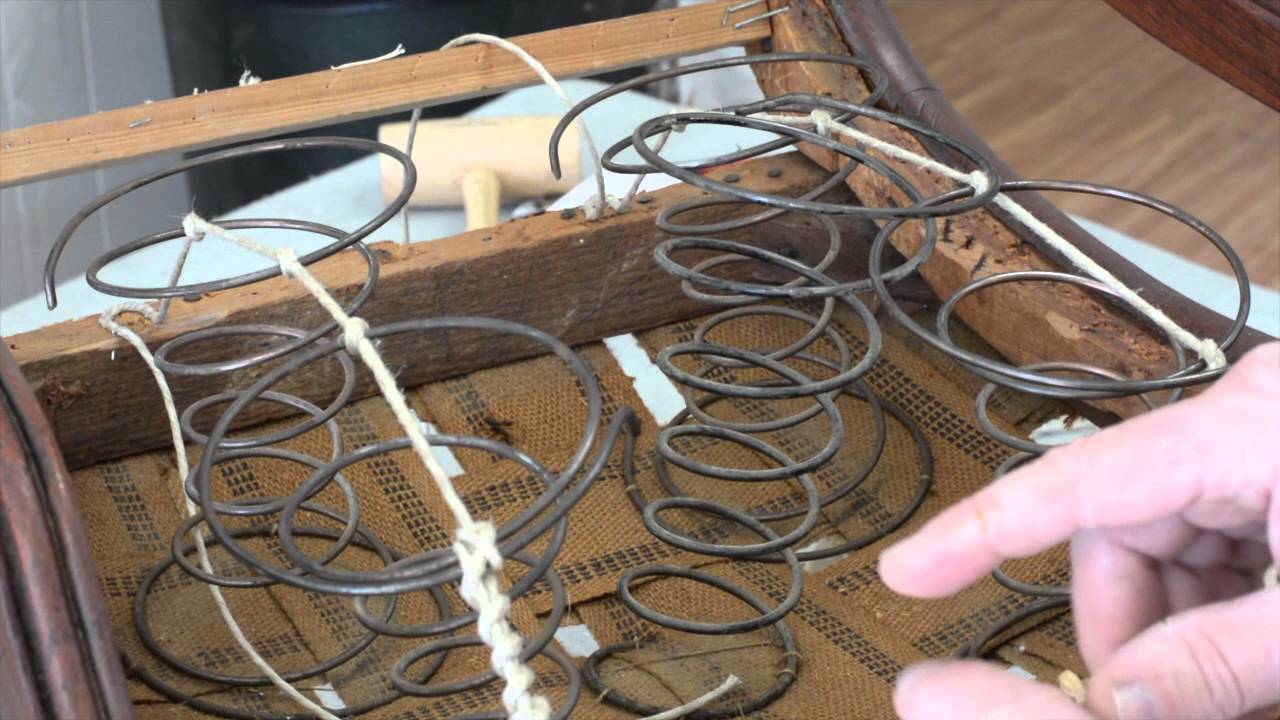 How To Upholster: Eight Way Tie with 5 springs