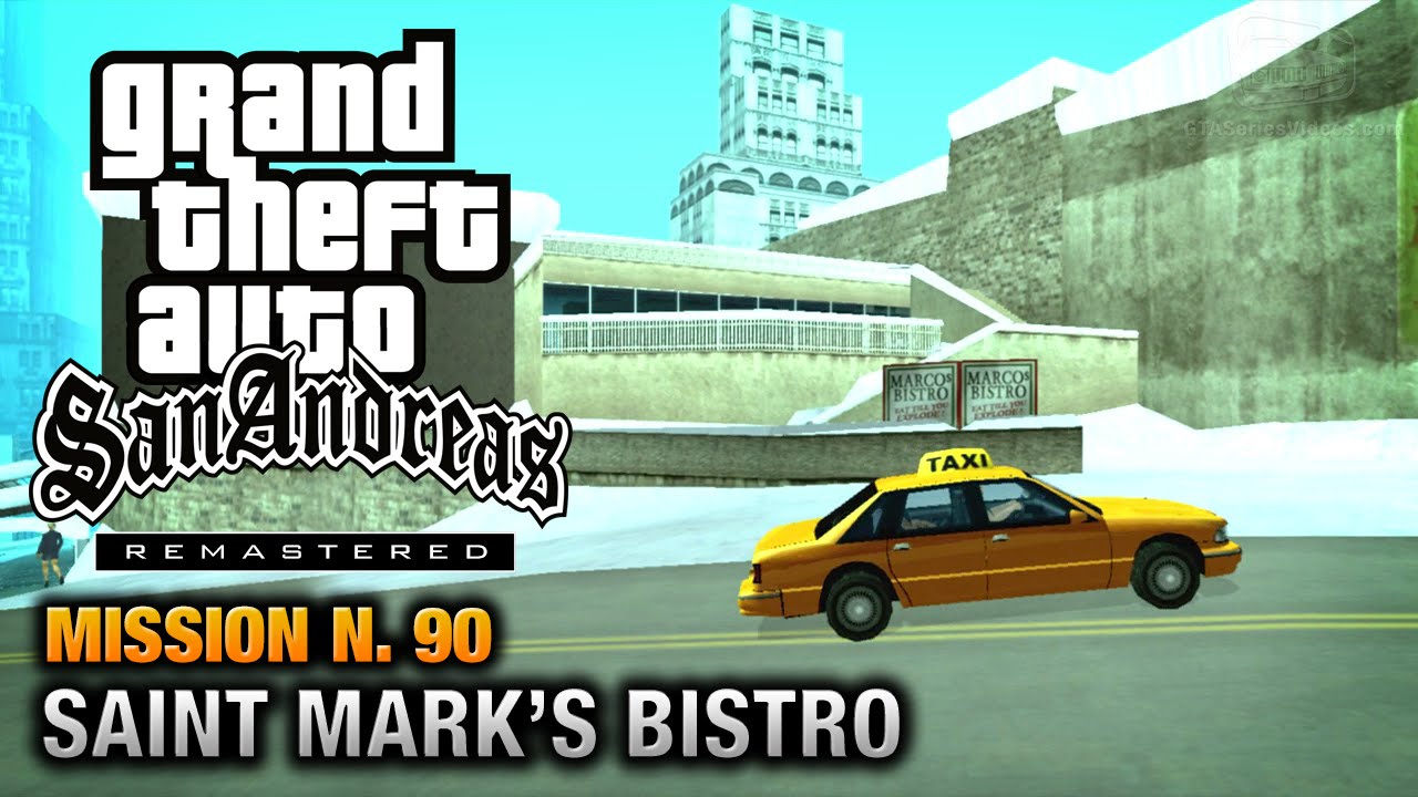 GTA San Andreas Remastered - Mission #90 - Saint Mark's Bistro (Xbox 360 / PS3)