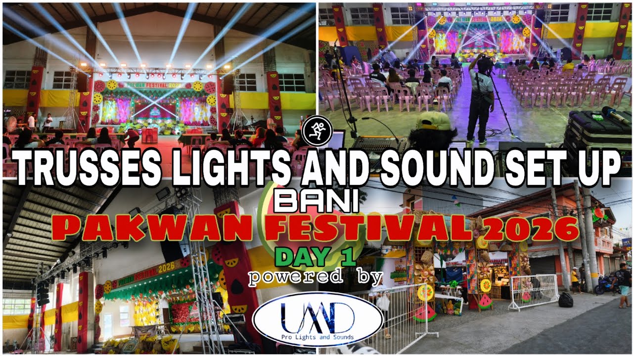 Trusses Lights and Sound set up for BANI PAKWAN FESTIVAL 2026 Day 1 Powered by UMDPRO 2 sets