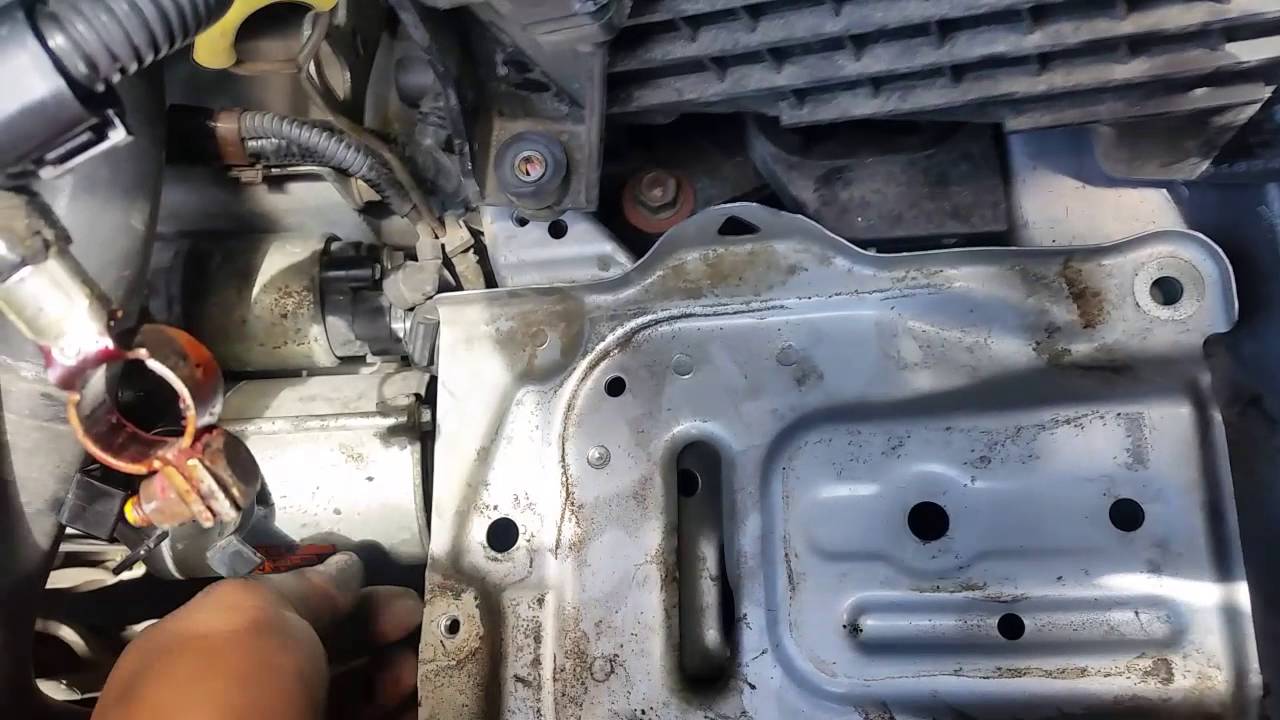How to remove a starter on a 2005 honda accord