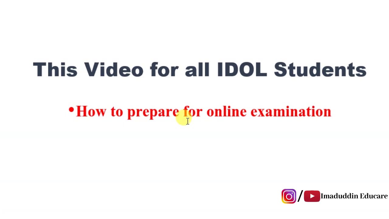 IDOL Online Examination | How to Prepare for MCQ for all Subject | IDOL Mumbai University | IDOL