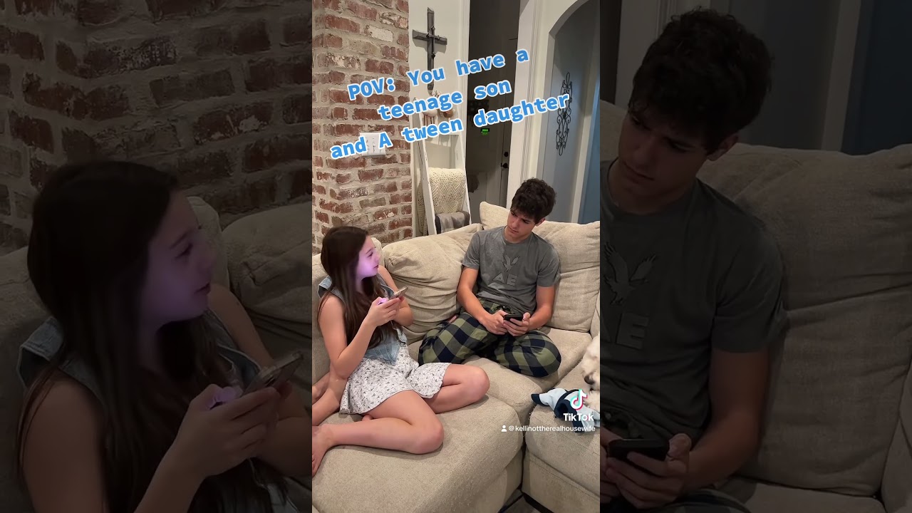 POV: you have a teenage son and a tween daughter! #teenager #tweens #siblibgs #olderbrother
