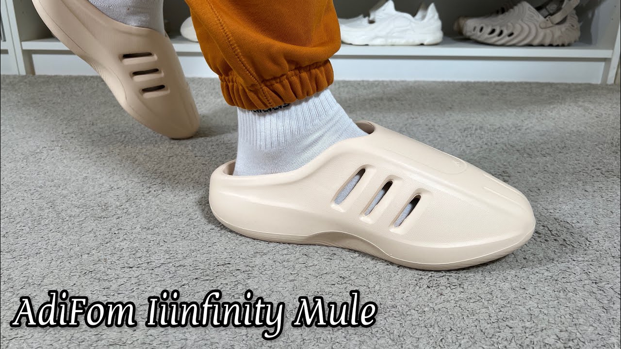 Последние покупки и обзор мюлей Adidas AdiFom Infinity Mules. Пешком