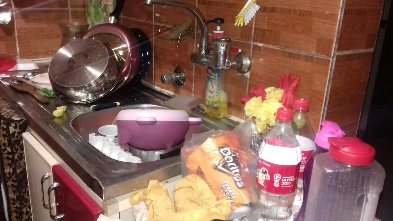 رجعت من الشغل لاقيت المطبخ كده 😲😲😭😭 - قناةAzza home