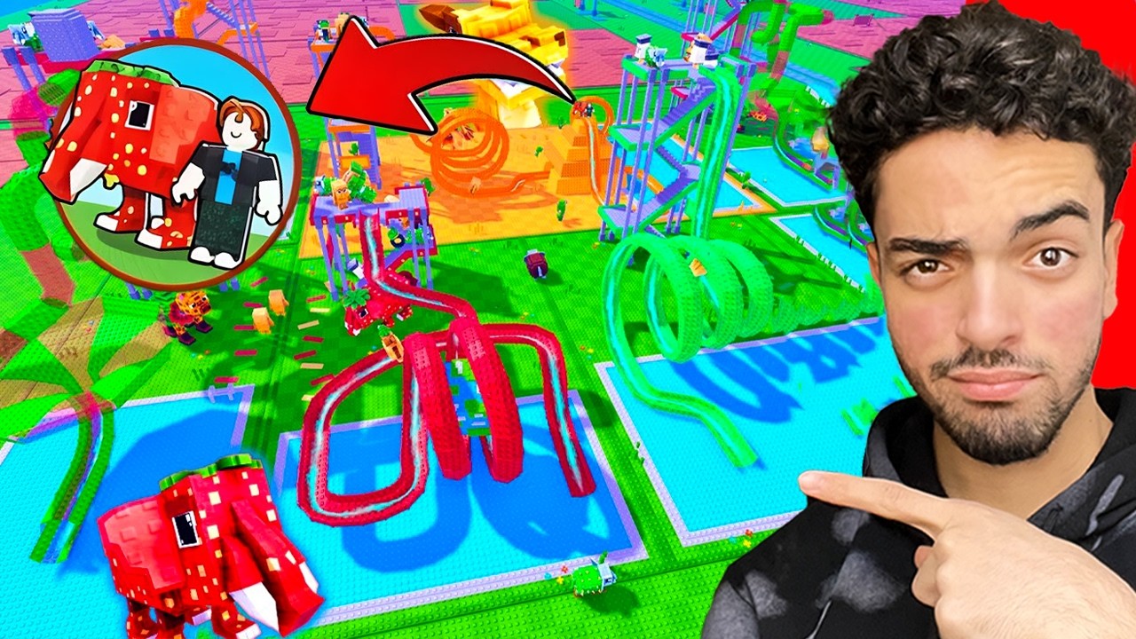 فتحت اكبر وافخم ملاهي للبرين روتس وغشيت😉🔥 Brainrot Waterpark