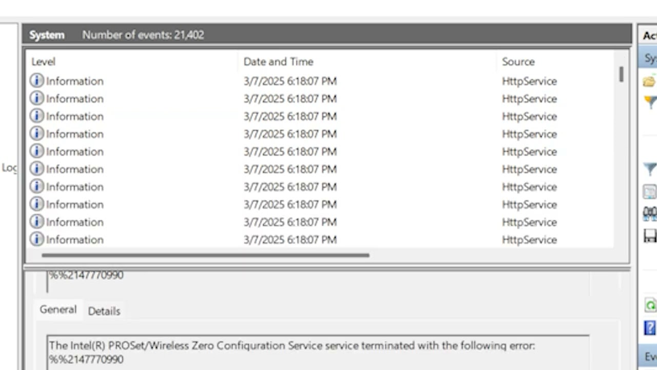 System Crash Recovery, March 7