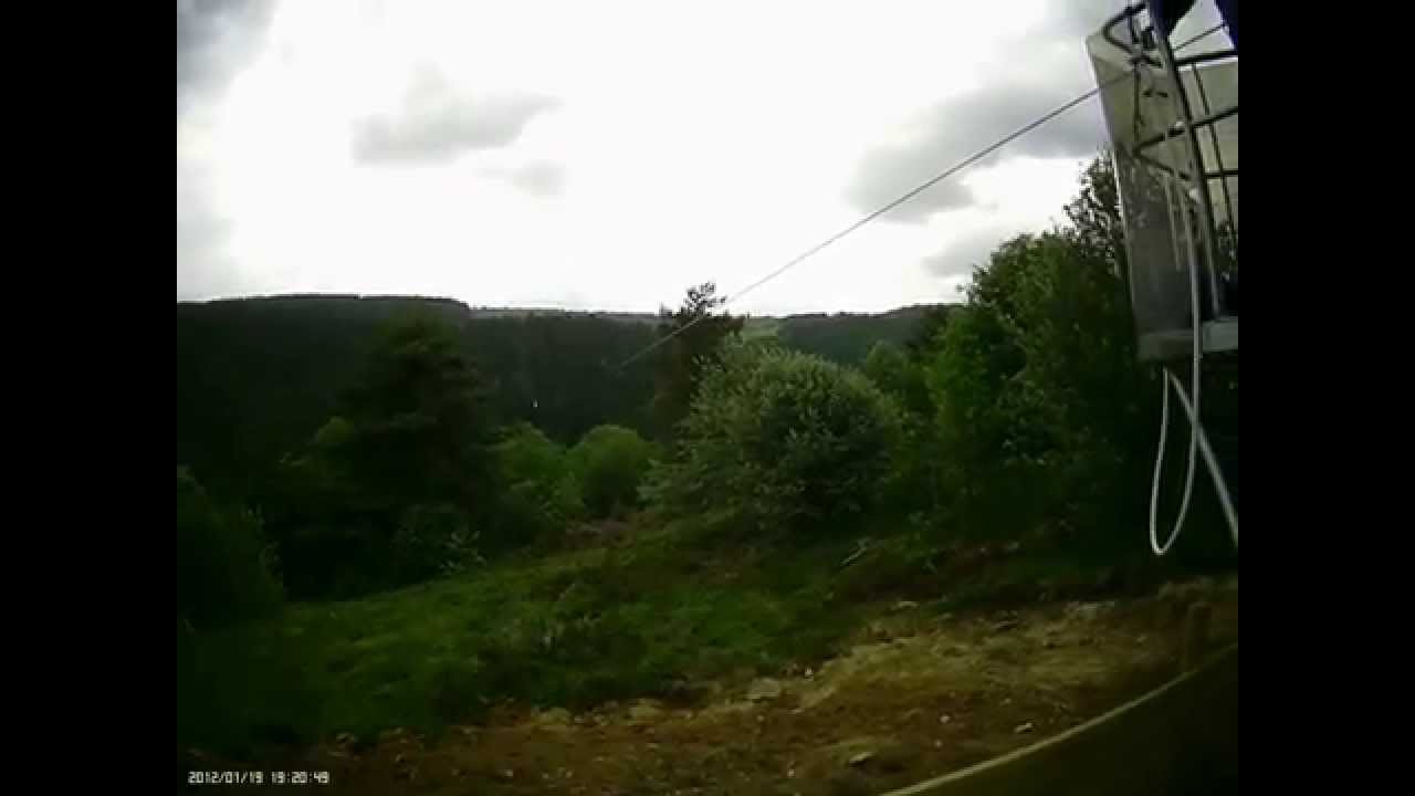 arrivée de la tyrolienne de prabouré a SAINT ANTHEME