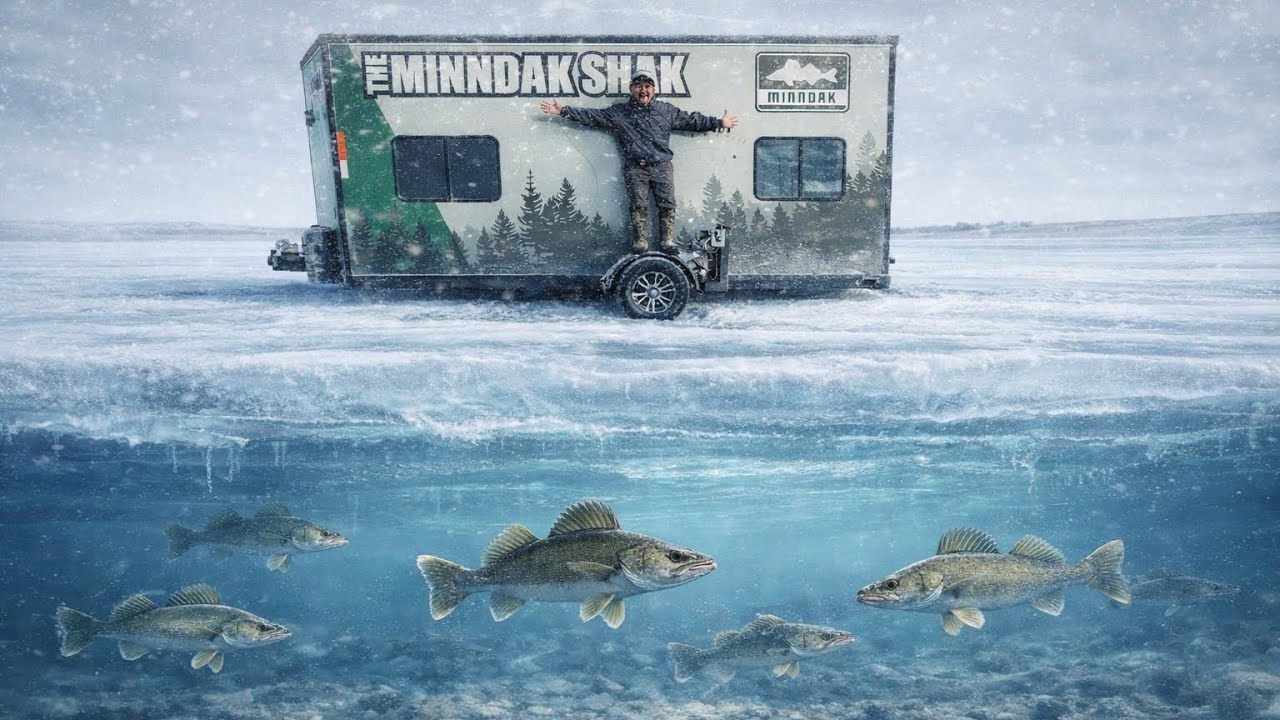 Ice Camping in The -50 Degrees Polar Vortex! (CATCH CLEAN COOK)