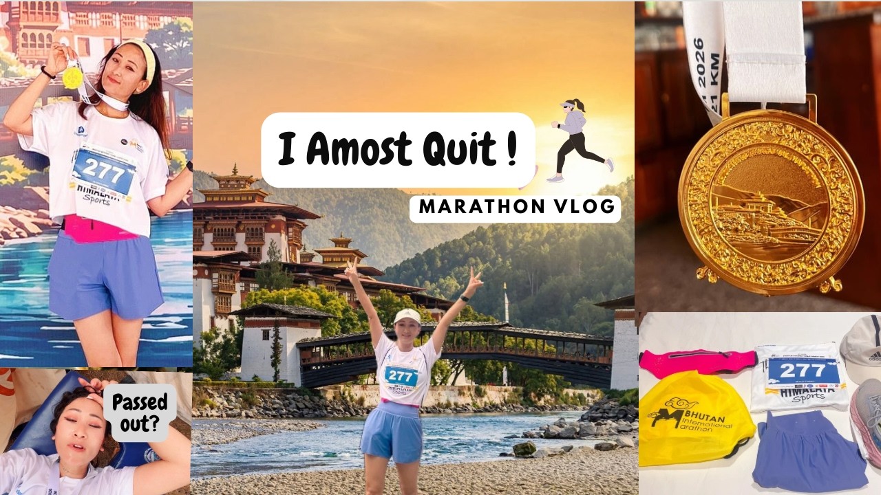 I Ran a Marathon & This Happened 😱 | Race Day Vlog | Bhutan International Marathon