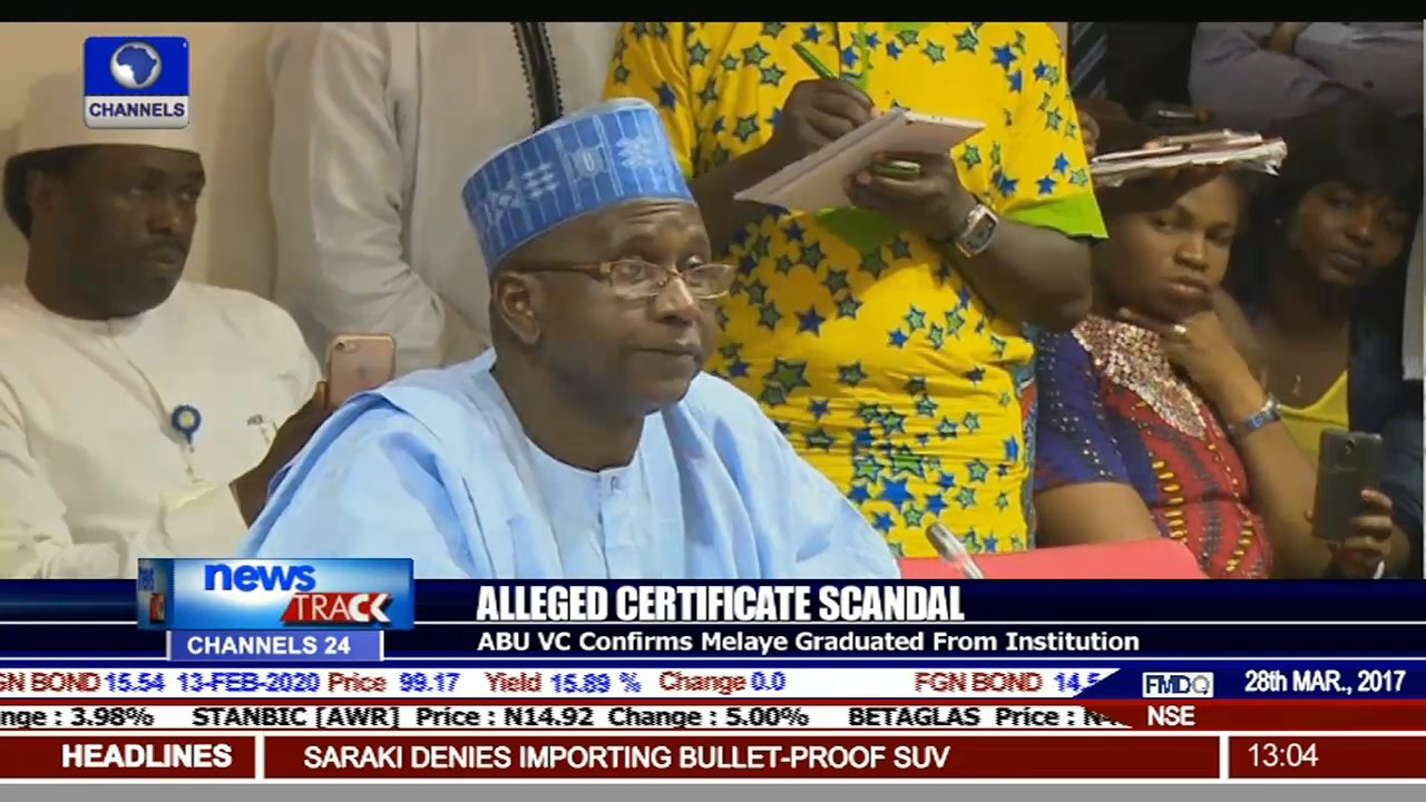 ABU VC Confirms Melaye Graduated From Institution