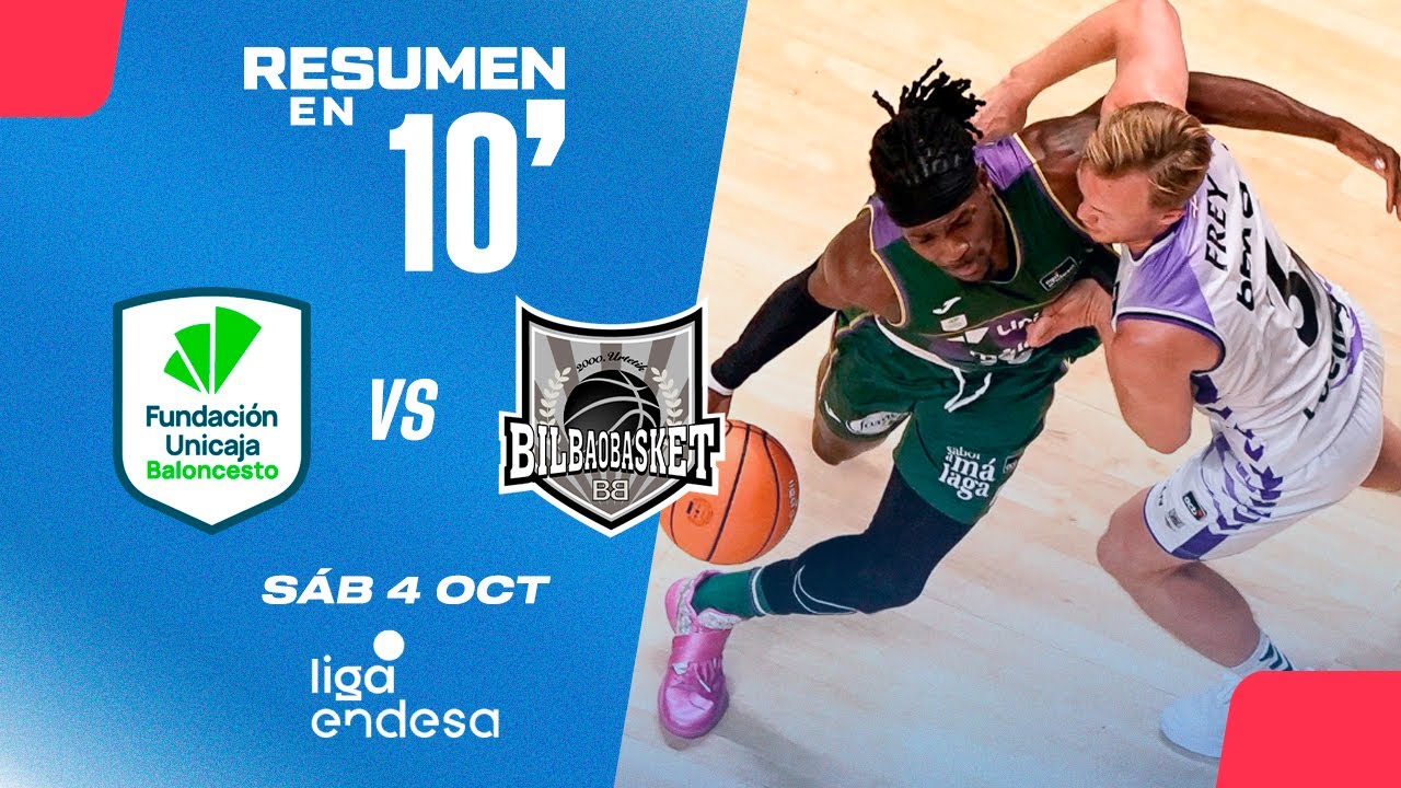 🏀Resumen en 10': Unicaja vs Surne Bilbao - Liga Endesa 2025-26 Jornada 1