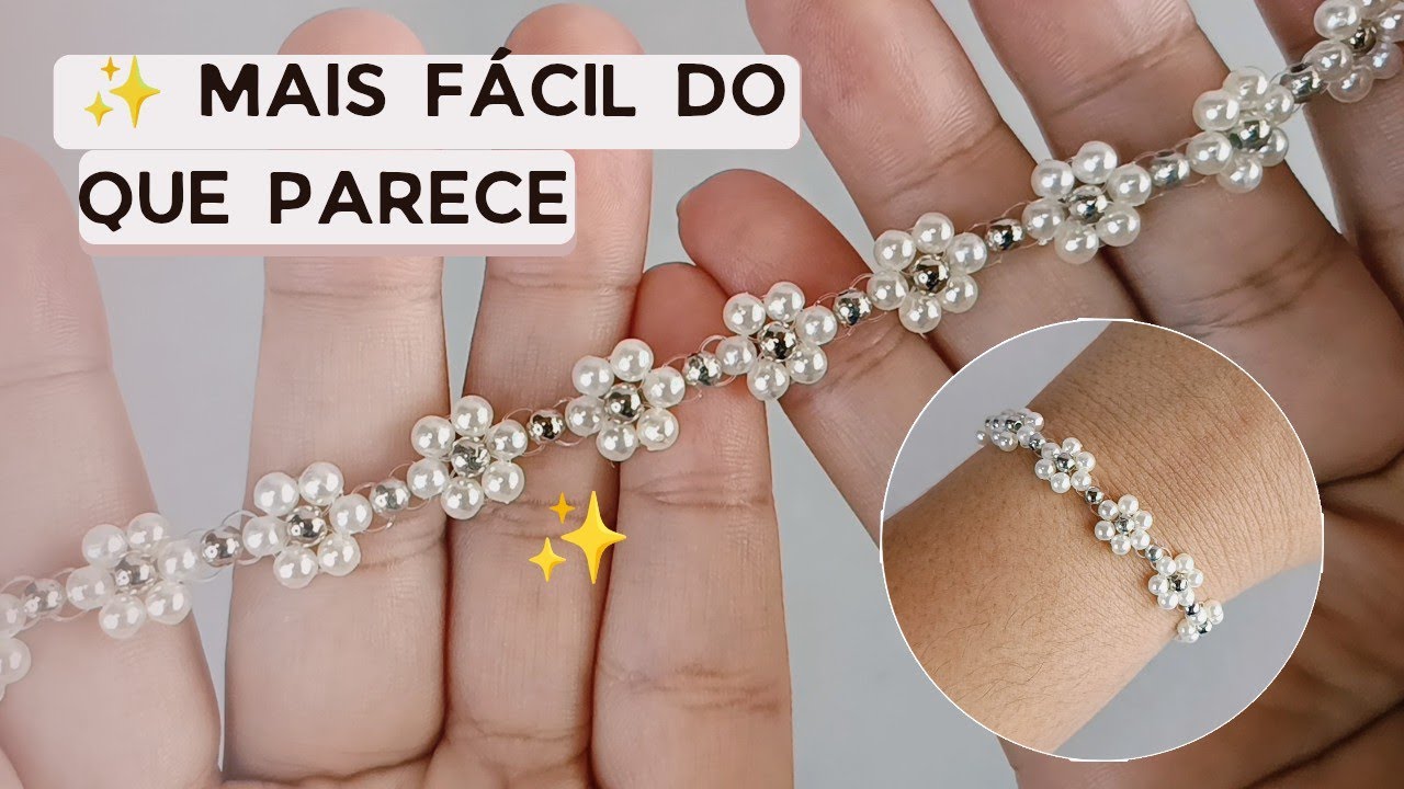 Essa pulseira parece delicada… mas é mais fácil do que parece 🤍