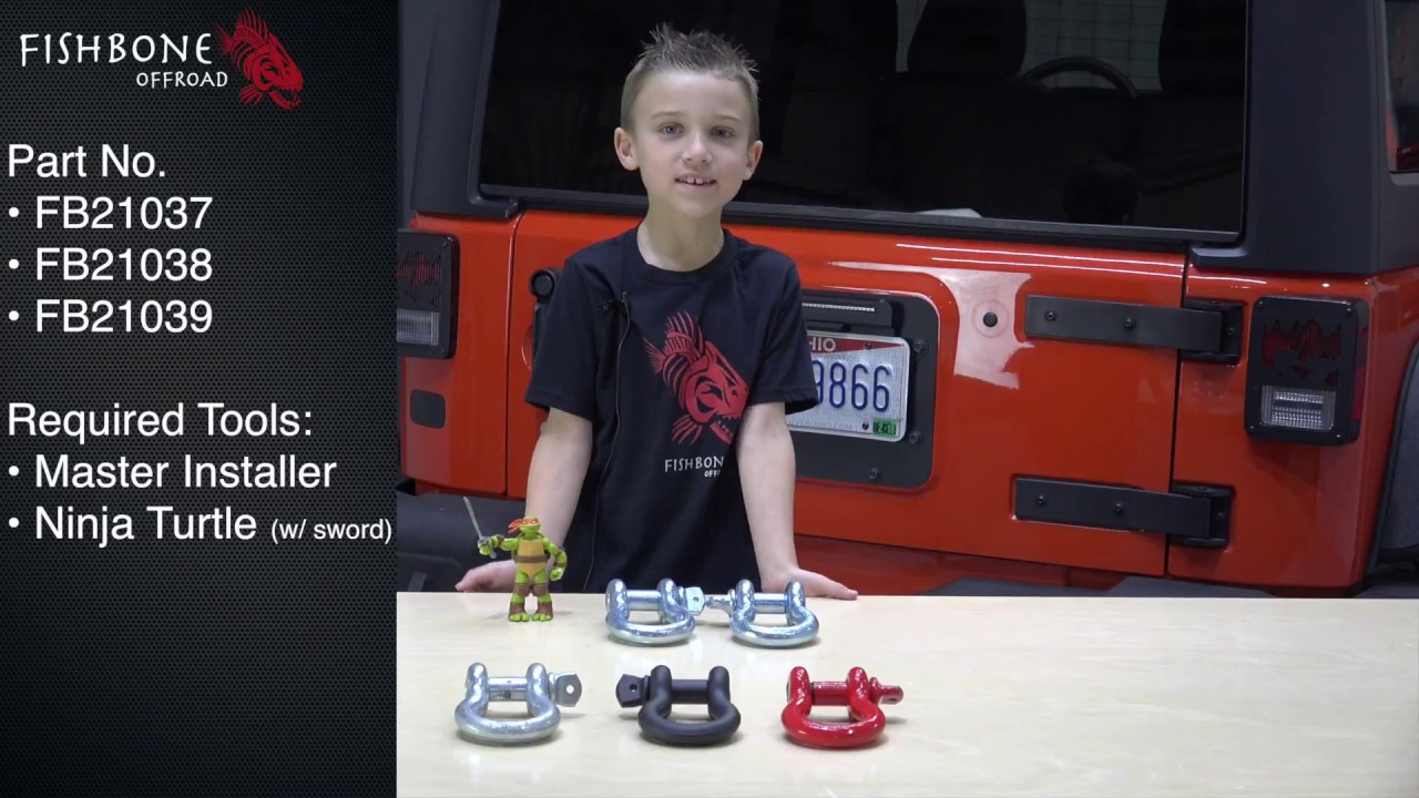 Fishbone Offroad D-Ring Installation Guide