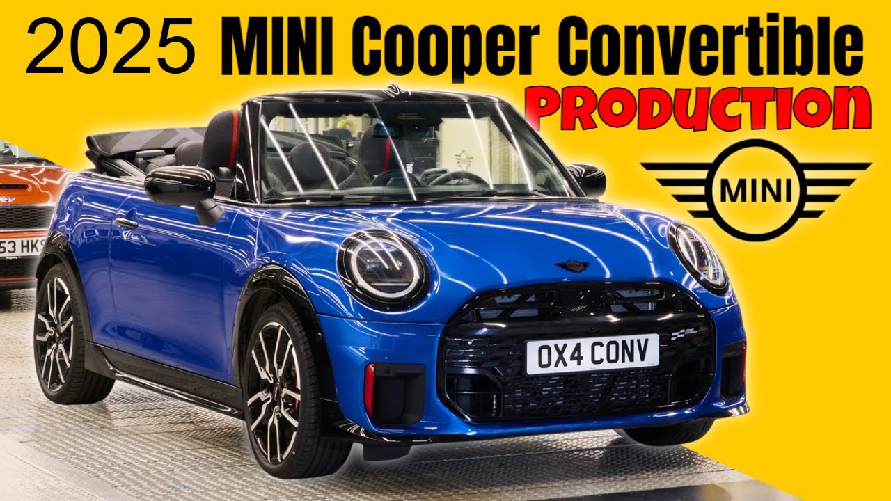 2025 MINI Cooper Convertible Rolls Off The MINI Plant Oxford Production Line