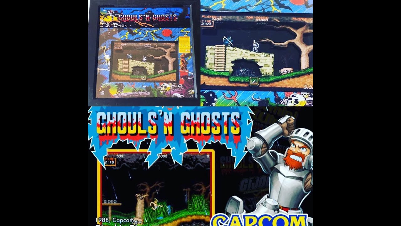 Ghouls'n Ghosts  Test AdvanceMAME Retropie CRT Edition - Raspberry pi /3B+ - TV 15Khz (JammaPi V3)