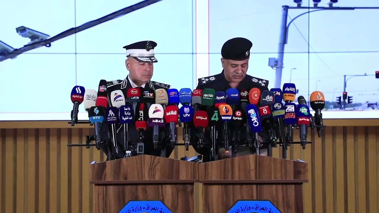 الفريق الدكتور عدي سمير ومقداد ميري في مؤتمر صحفي مشترك