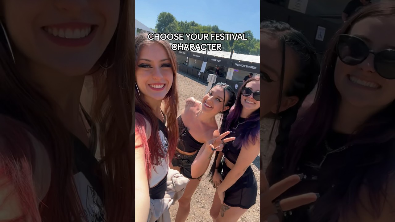 Choose your metal festival character 🤘#metal #metalhead #rock #metalcore #festival #music #funny