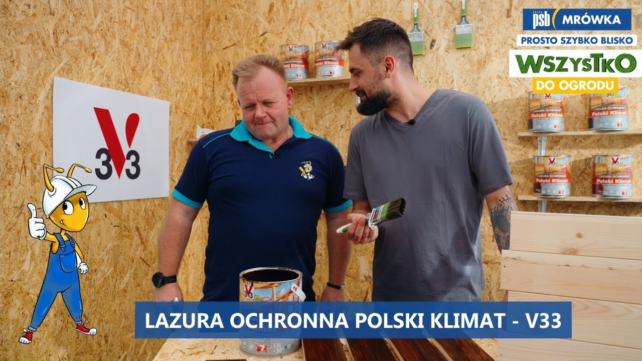 Lazura ochronna do drewna Polski Klimat - V33