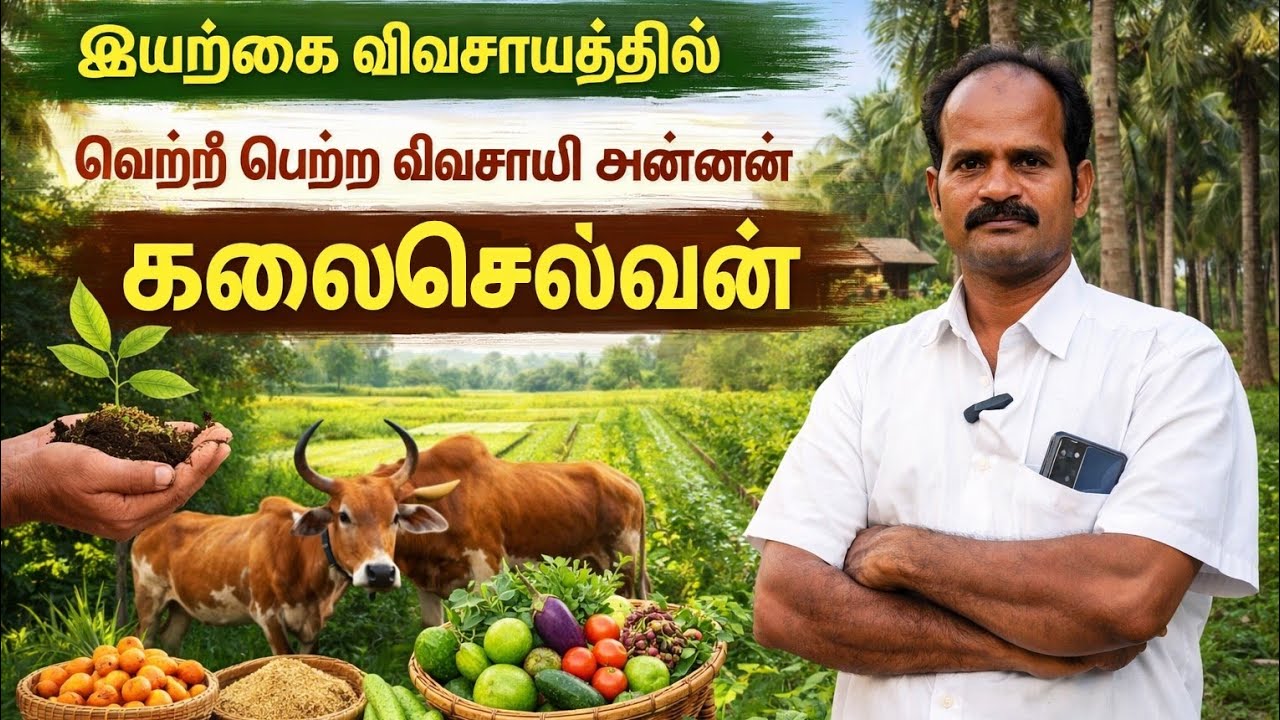 இயற்கை விவசாயம் எப்படி வாழ்க்கையை மாற்றிச்சு? | விவசாயி கலைசெல்வன்
