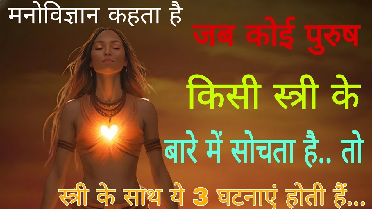 कोई पुरुष किसी स्त्री के बारे में सोचता है.. तो स्त्री के साथ ये 3 घटनाएं होती हैं #psycholgyfacts 