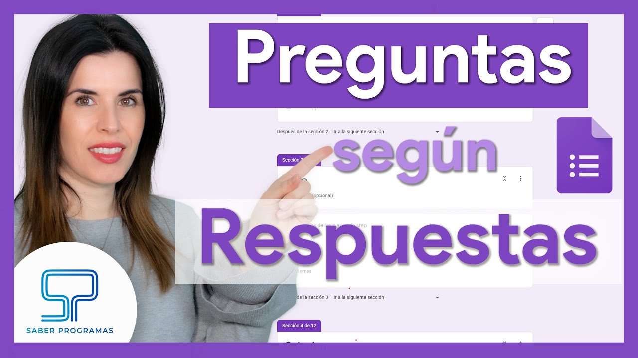 🟣 PREGUNTAS BASADAS en RESPUESTAS con Google Forms  [ Formularios condicionados ]