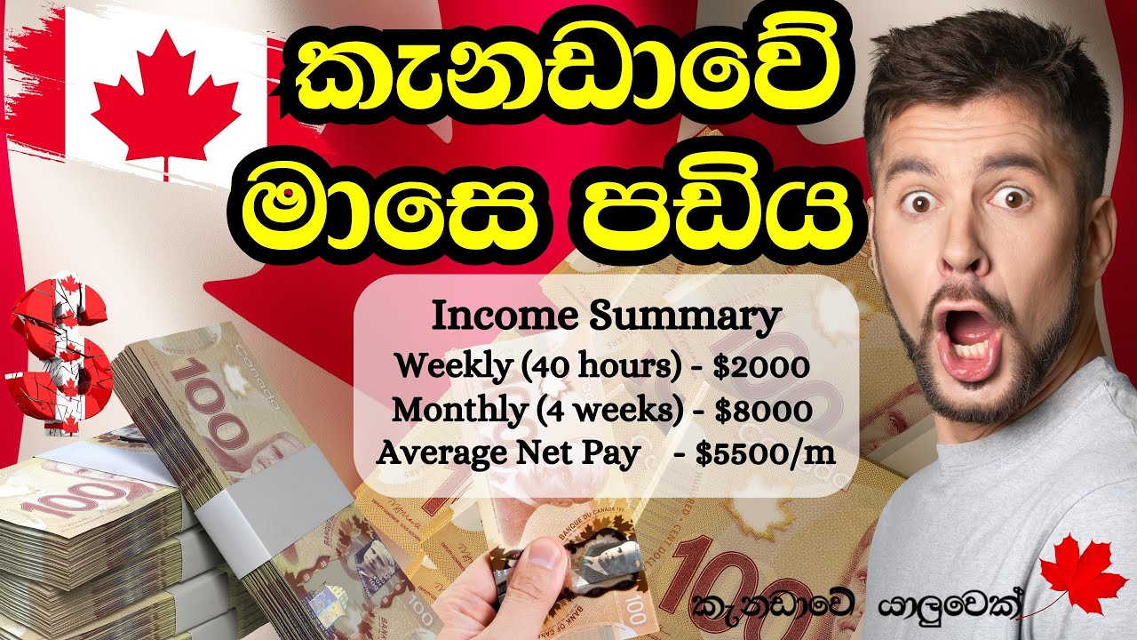 කැනඩාවේ වැටුප් |  කැනඩාවේ ජීවන වියදම | කැනඩාවේ මාසික වියදම | Canada Salary Sinhala | Sinhala Vlogs
