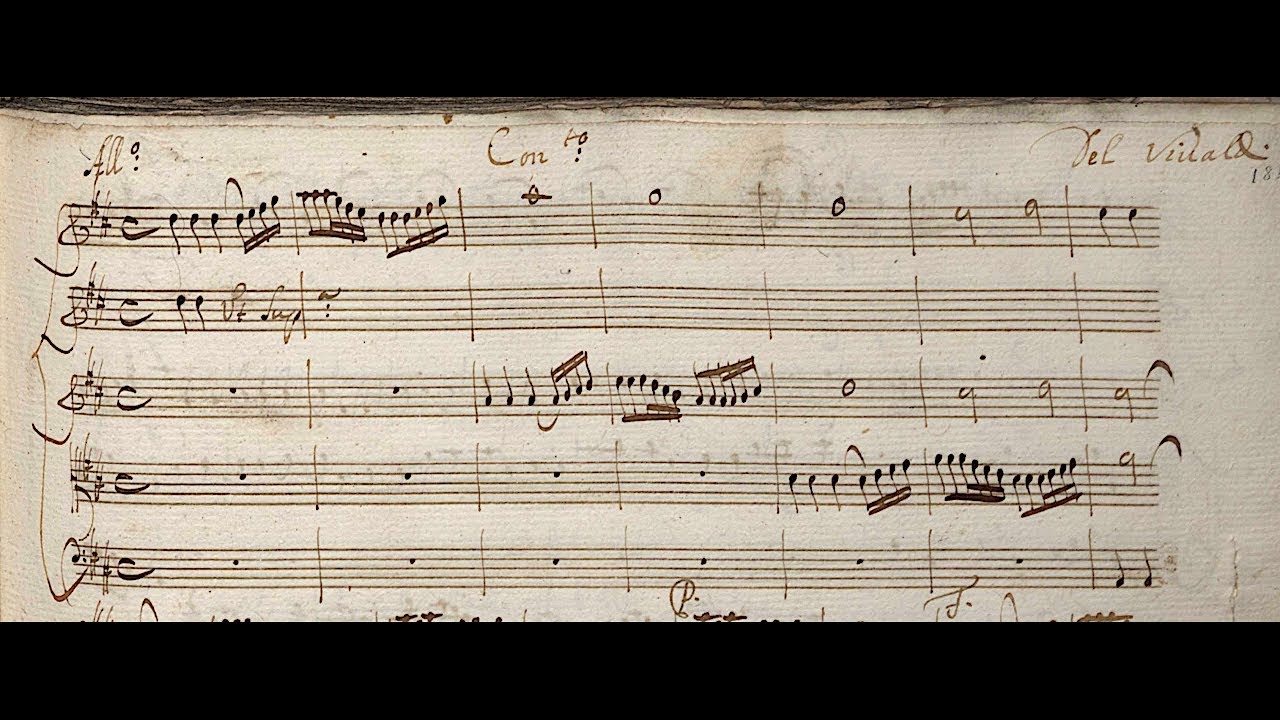 VIVALDI | Il Cimento... | Violin Concerto RV 210 in D major, Op. 8 No. 11 | Original manuscript