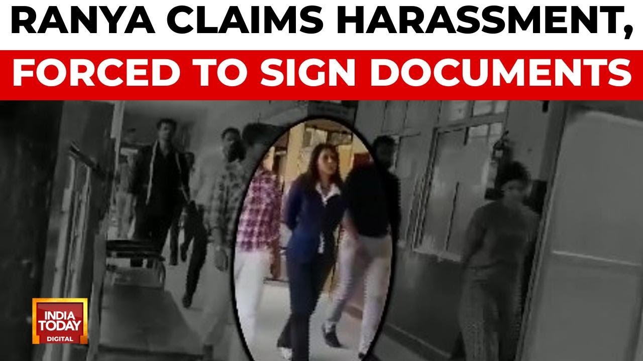 Karnataka Actress Ranya Rao Alleges Custodial Torture by DRI in Gold Smuggling Case | India Today