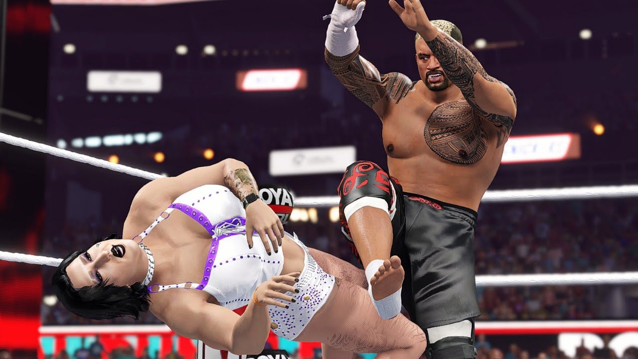 Риа Рипли против Соло Сикоа. Лучшие моменты WWE Royal Rumble 2023.