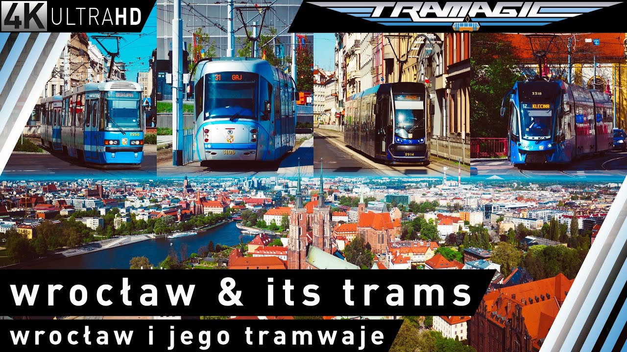 Вроцлав и его трамваи | 4К