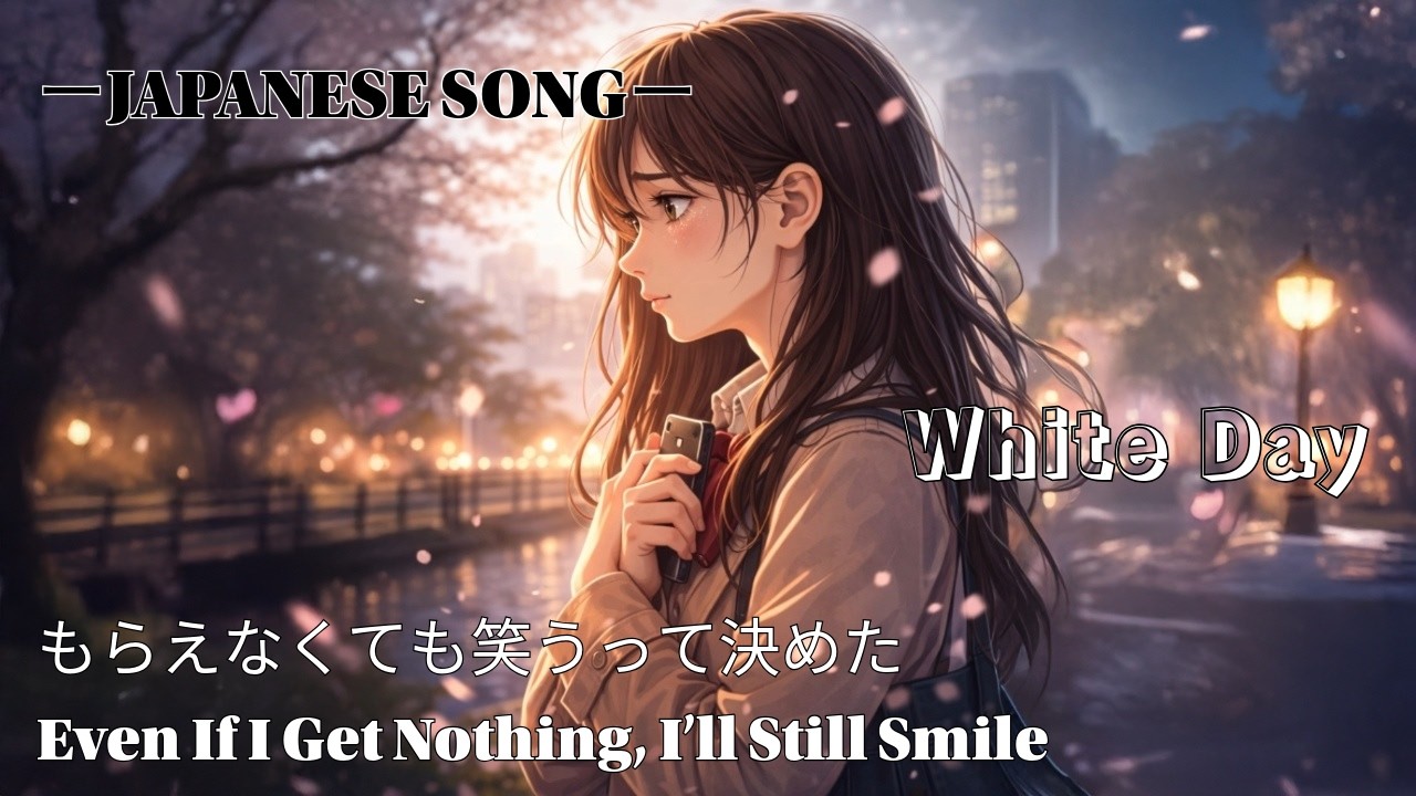 【ホワイトデーに聴きたい】もらえなくても笑うって決めた｜女性目線の日本語ラブソング