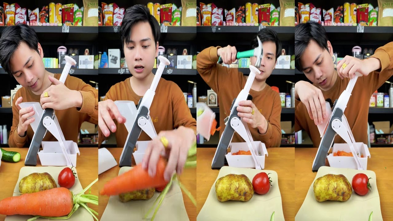 REVIEW DỤNG CỤ THÁI RAU CỦ ĐA NĂNG TIỆN LỢI CHO GIAN BẾP