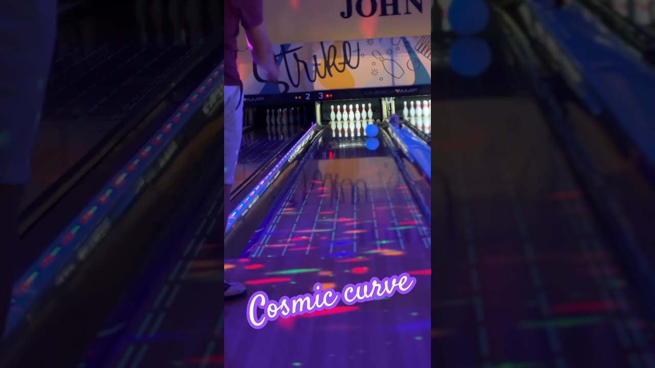 Cosmic Curve Hook           #cosmic #bowling #disco #glowing #youtubeshorts