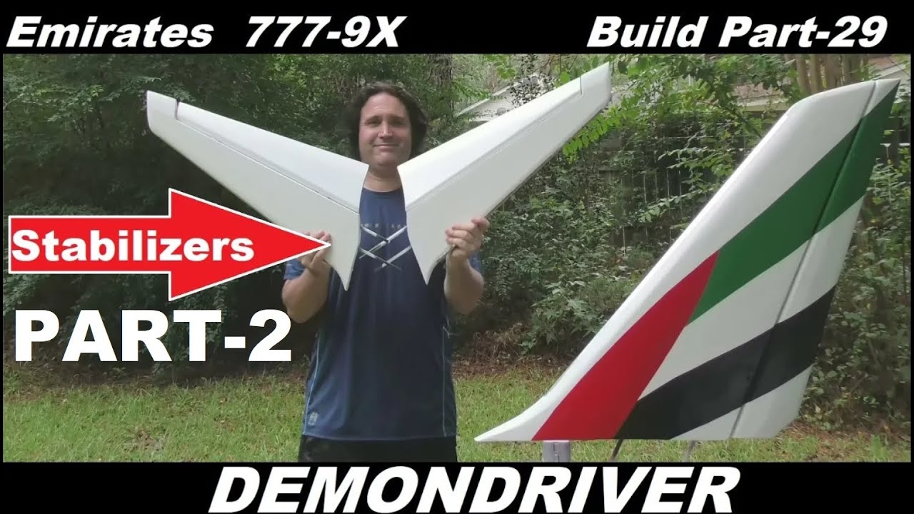 Emirates 777-9X RC Airplane Airliner Build Pt-29 PART-2