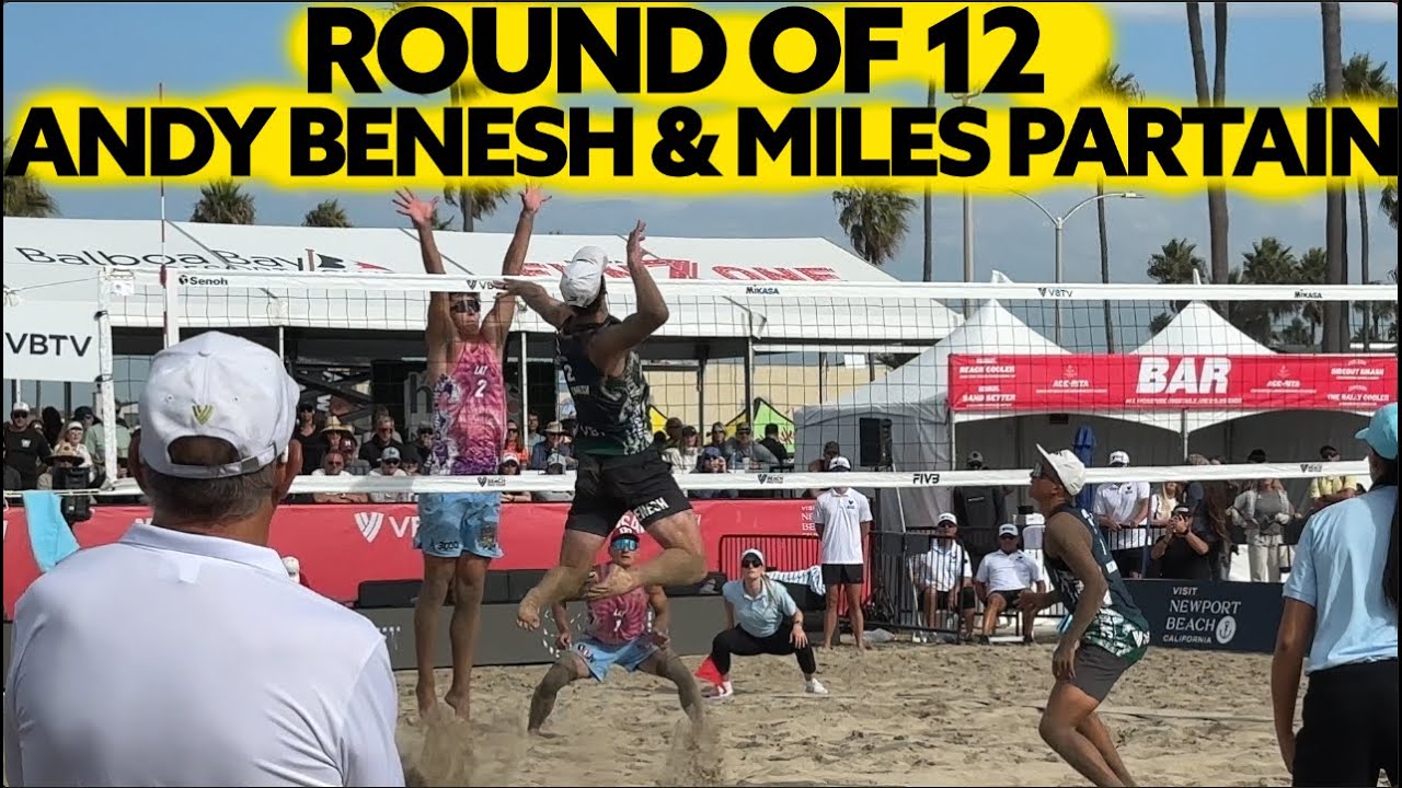 Miles Partain Andy Benesh (USA) v Plavins/Fokerots (LAT) ELITE16 - NEWPORT BEACH Round of 12