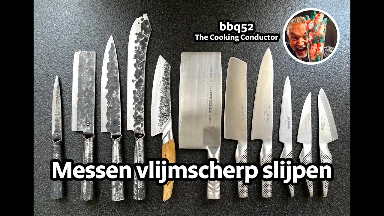 BBQ 52 - Messen vlijmscherp slijpen met een wetsteen