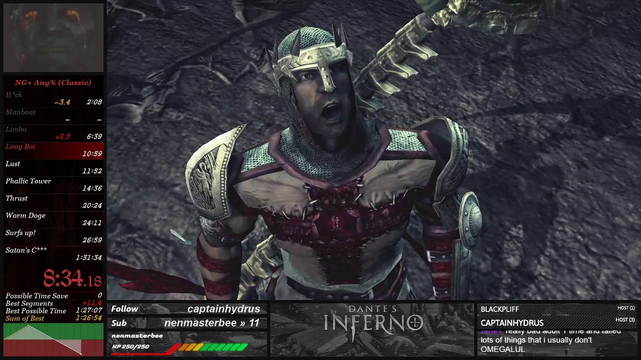 Any% NG+ (Classic) in 1:30:01 - Dante's Inferno Speedrun