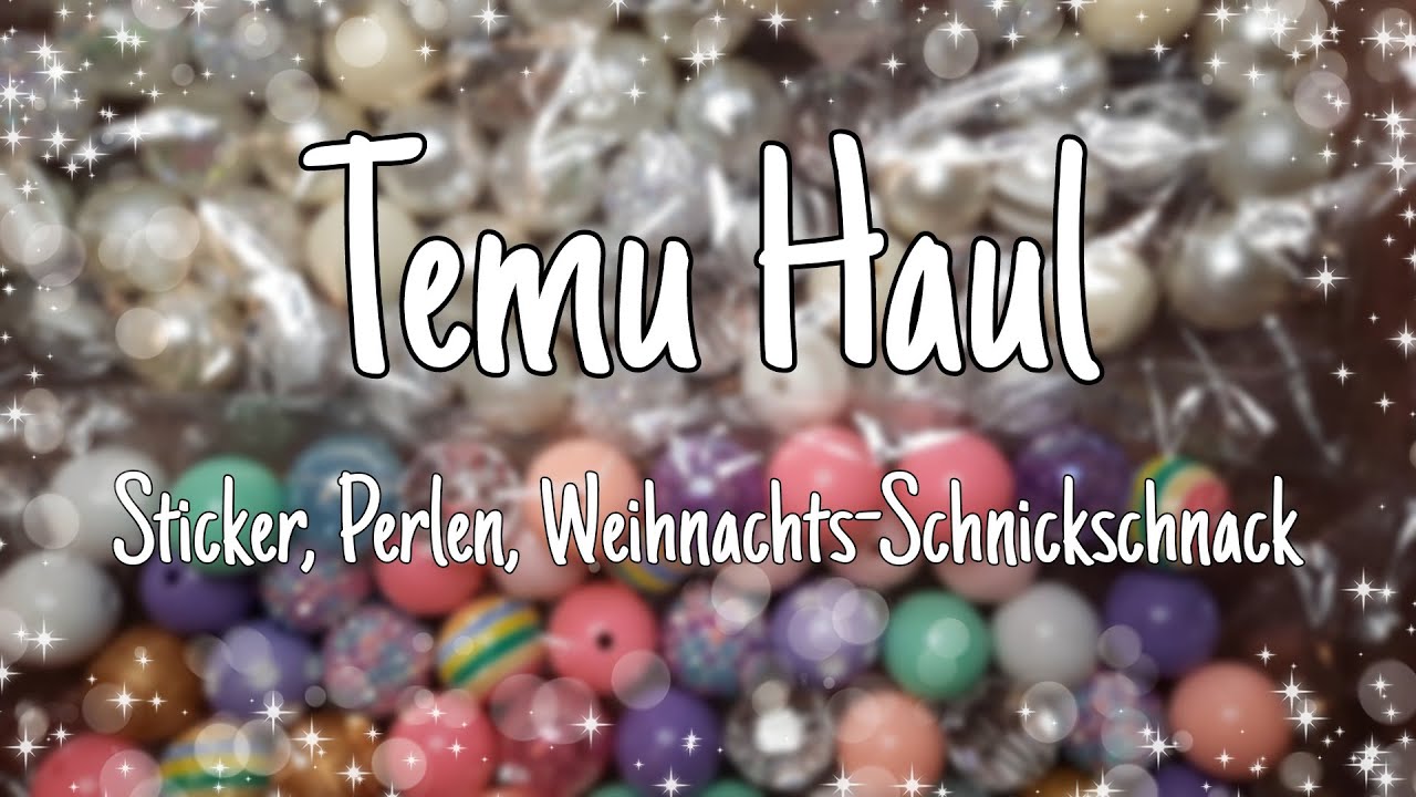 💚 Temu Haul * sehr perlenlastig 😂* Weihnachtsschnickschnack etc. 💚