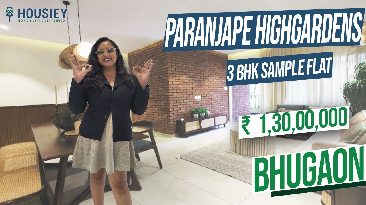 Paranjape Highgardens Bhugaon | 3 BHK Sample Flat Tour | Paranjape Schemes Pune