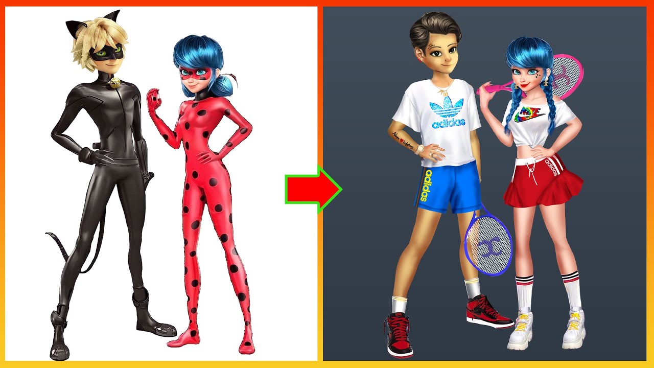 Miraculous Ladybug Adrian Glow Up Sporty - Miraculous Cartoon